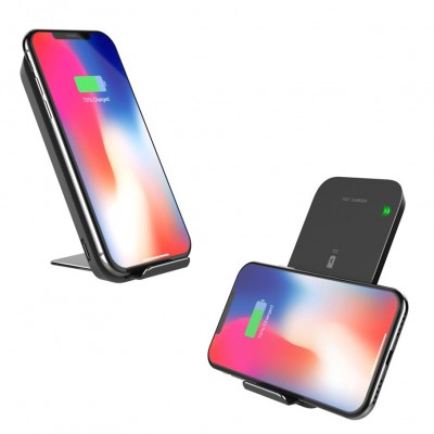 Ice-Bingo Best selling wireless charger stand for iPhone X for samsung S8 fast wireless charging stand