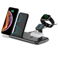 Ice-Bingo 2020 new arrivals fast charge wireless charger 4 in 1 charging stand for iwatch, iphone and airpods