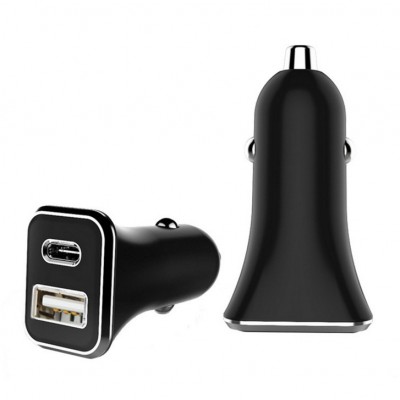 ICE-Bingo QC 3.0 15.5W Fast Charging 3.1A  2  Ports Usb Type C Car Charger